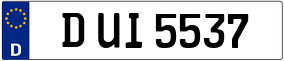 Truck License Plate